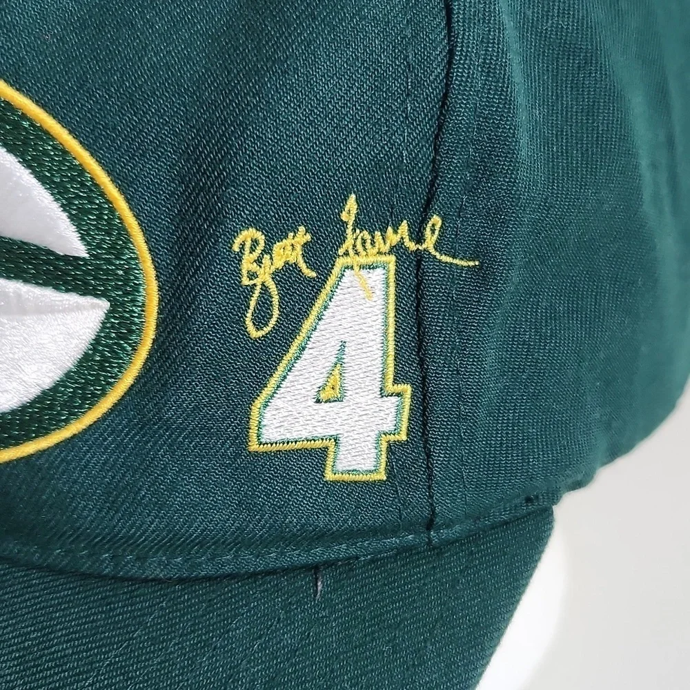 Vintage Green Bay Mens Hat Packers Brett Faeve 4 qb club has flaws see pics